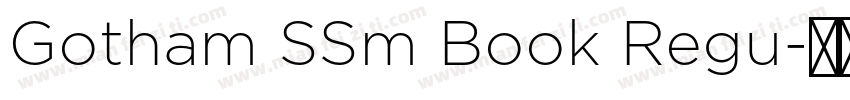 Gotham SSm Book Regu字体转换